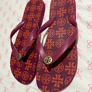 Tory Burch Women's Purple Flip Flops